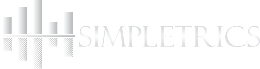 White Simpletrics Logo